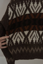 1980's BENETTON SHETLAND WOOL FAIR ISLE CROP JUMPER