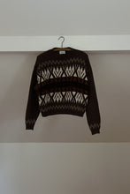 1980's BENETTON SHETLAND WOOL FAIR ISLE CROP JUMPER