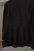 1990's / Y2K CLASSIC BLACK LEATHER JACKET | SIZE M