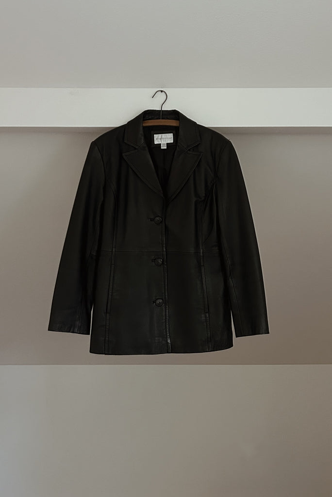 ジャケット・アウター y2k 00s archive black leather jacket Y2K Soft Leather Jacket Free Shipping - The Vintage Twin