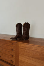 1980's J. CHISHOLM OXBLOOD LEATHER COWBOY BOOTS | SIZE 7/7.5