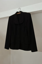 1940's RARE BOBBY BURNS BLACK WOOL JACKET | SIZE M
