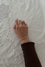 1970's ONYX + 925 STERLING SILVER RING | SIZE 5.75