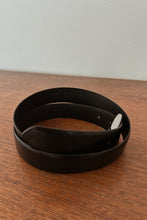 1990's BLACK LEATHER EDDIE BAUER BELT | SIZE M/L