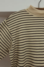 1980's CHOCOLATE STRIPE KNIT TNECK JUMPER