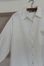 1990's CLASSIC COTTON + LINEN SHIRT | SIZE M