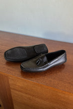 1990's SEBAGO BLACK LEATHER MOCCASIN LOAFERS | SIZE 6