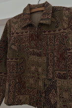 Y2K TEXTURED KILIM TAPESTRY JACKET | SIZE M