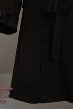 1980's STORMPORT BLACK CANVAS TRENCH | REMOVABLE LINER | SIZE L