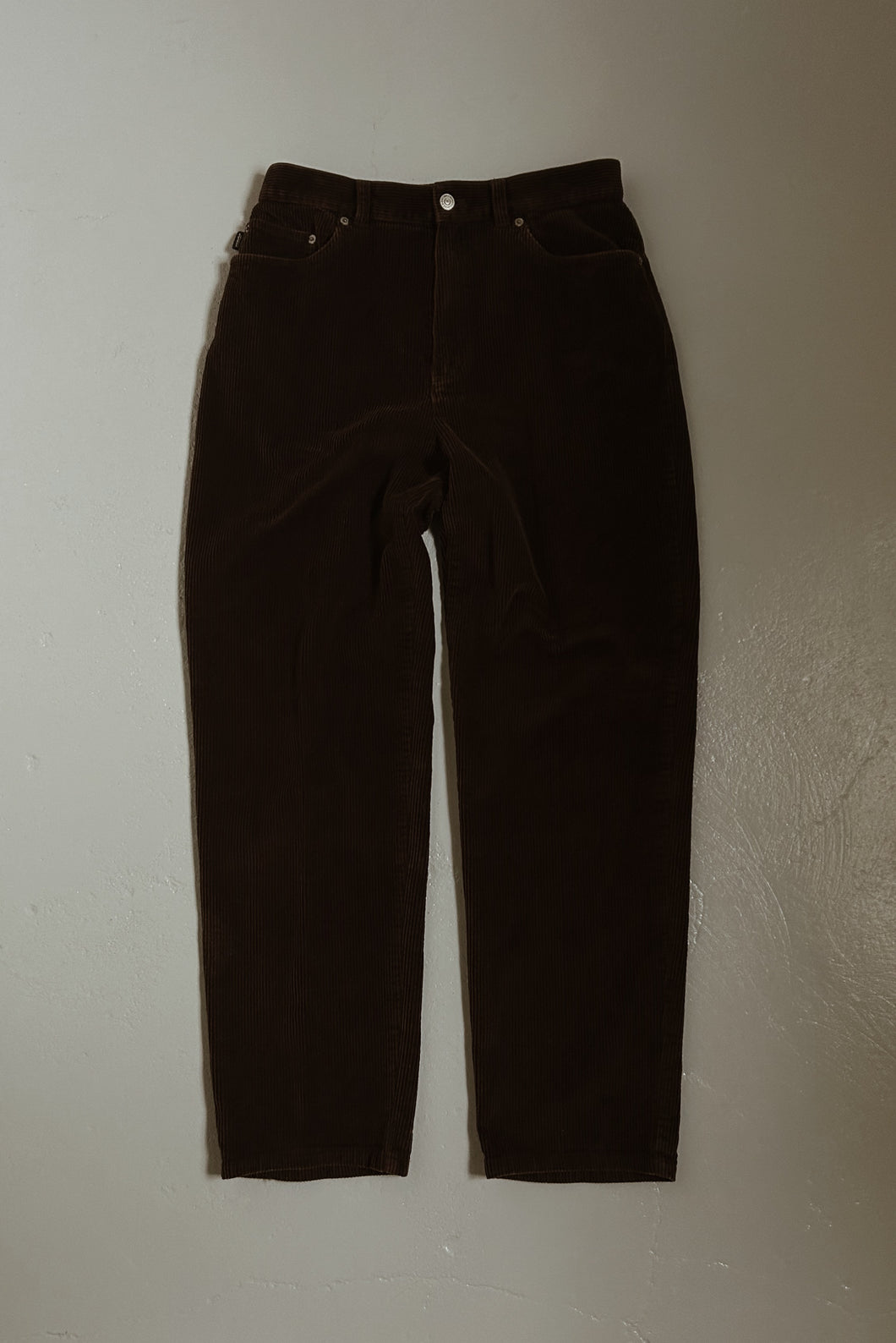 1990's RALPH LAUREN CHOCOLATE COTTON CORDS | SIZE 28/29