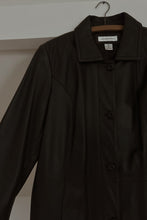 1990's DARK CHOCOLATE LAMBSKIN JACKET | SIZE M