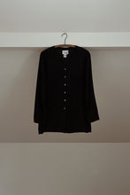 1990's FISHER NEW YORK PURE SILK STRIPE SHIRT JACKET | SIZE M