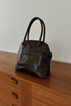 Y2K J JILL BLACK BUTTERY SOFT PATCHED LEATHER SHOULDER BAG
