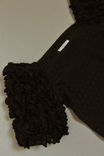 1980's BALENCIAGA BLACK OFF SHOULDER BLOUSE | SIZE M