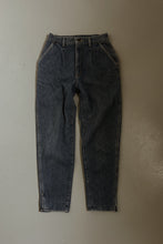 1980's LEE PLEATED PINCH WAIST BARREL DENIM | SIZE 26/27