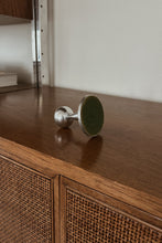 MID CENTURY STAINLESS STEEL CANDLE HOLDER