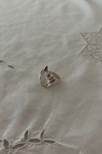 1980's CHUNKY 925 STERLING CRESTED SHELL RING | SIZE 7.5