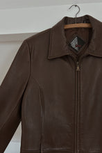 1990's CHOCOLATE BUTTERY LEATHER JACKET | SIZE M/L
