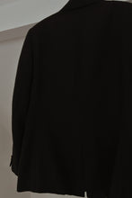 1990's ORVIS BLACK TEXTURED WOOL RIDING BLAZER | SIZE M