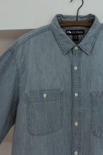 1990's DENIM WORK SHIRT | SIZE M/L