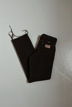 1980's WRANGLER WASHED BLACK RAW HEM COWBOY DENIM | SIZE 29