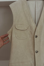 1970's NINO ULTRASUEDE BELTED VEST | SIZE M