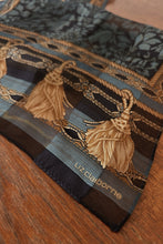 1990's PURE SILK ROPE PRINT SCARF | 11" x 62"
