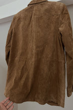 Y2K CAMEL SUEDE SHIRT JACKET | SIZE S