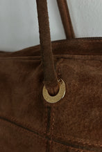 1970's LOEWE CARAMEL SUEDE MESSENGER TOTE
