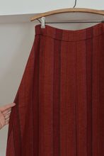 1990's FOX'S PURE LINEN STRIPE MAXI SKIRT | SIZE M