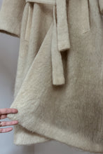 1980's ICELANDIC WOOL HOODED ROBE COAT | SIZE M/L