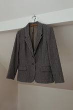 1970's MARL GREY WOOL BLAZER | SIZE S