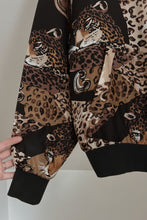 1980's PURE SILK LEOPARD BOMBER | SIZE M