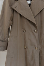 1980's CLASSIC BRUSHED COTTON TRENCH | REMOVABLE FLANNEL LINING | SIZE M/L