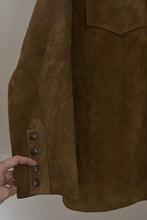 1960's CAMEL SUEDE WESTERN JACKET | SIZE L
