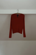 1990's PURE SILK CHERRY RIB KNIT PULLOVER | SIZE M