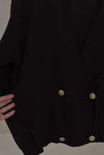 1990's JONES NAVY LAMBSWOOL CRESTED CARDIGAN | SIZE S/M