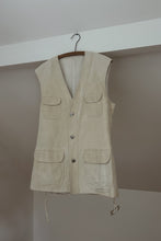 1970's NINO ULTRASUEDE BELTED VEST | SIZE M