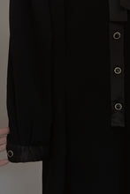 1980's SAKS FIFTH AVENUE PUFF SLEEVE ROSE NECK EVENING DRESS | SIZE M