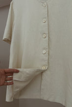 1980's PURE RAW SILK BOXY BUTTON BLOUSE | SIZE M