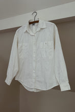 1980's ILIO COTTON FLORAL JACQUARD SHIRT | SIZE M