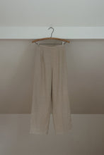 1990's EMBROIDERED TAILORED LINEN LOUNGE TROUSERS | SIZE 25/26