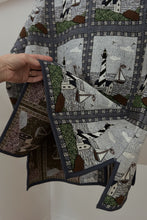 LATE 1990's SEASIDE TAPESTRY JACKET | SIZE XL