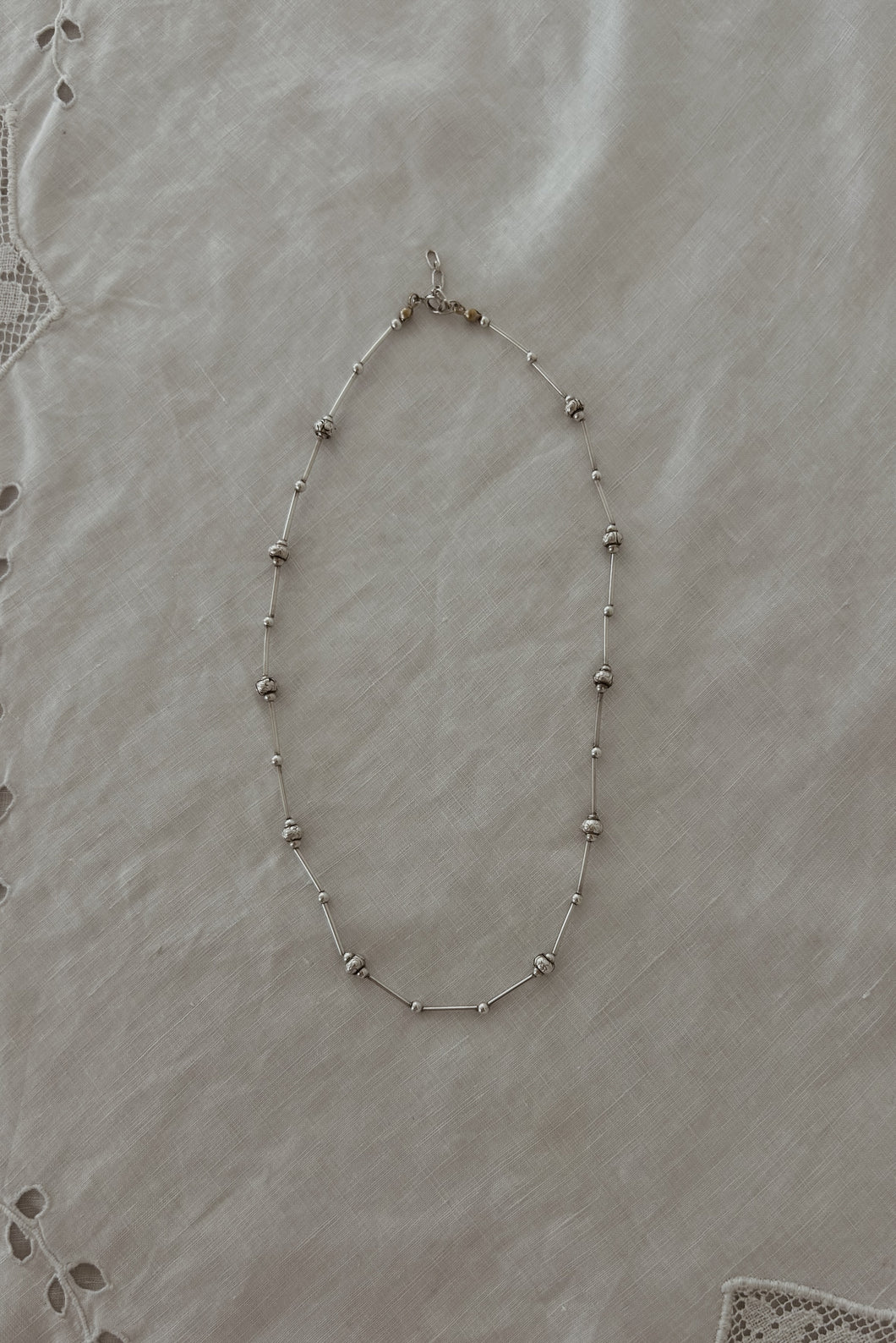 1980's STERLING SILVER BALL CHAIN