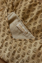 1980's RARE CHANDERI LINEN BLOCK PRINT CAMISOLE | SIZE S