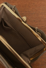 1960's MM PATENT OLIVE GLOSSY VINYL CHAIN HANDBAG | *PENDING*
