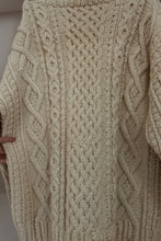 1980's CHUNKY WOOL FISHERMAN KNIT JUMPER | SIZE XL/XXL