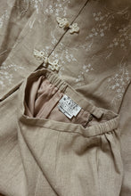 1990's EMBROIDERED TAILORED LINEN LOUNGE TROUSERS | SIZE 25/26