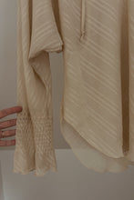 1970's MUNEY NEW YORK SHEER SILK PEASANT BLOUSE | SIZE M