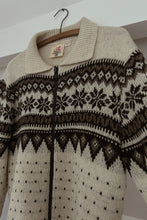 1990's NORDIC WOOL KNIT SWEATER JACKET | SIZE M